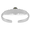 Pulsera de plata esterlina 925 de la piedra preciosa de la turquesa del cobre verde